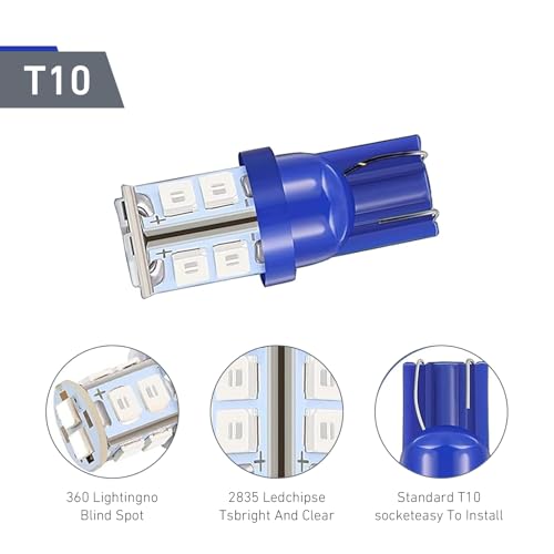 Set de 24 bombillas LED interiores para auto T10 y festón miniatura 4