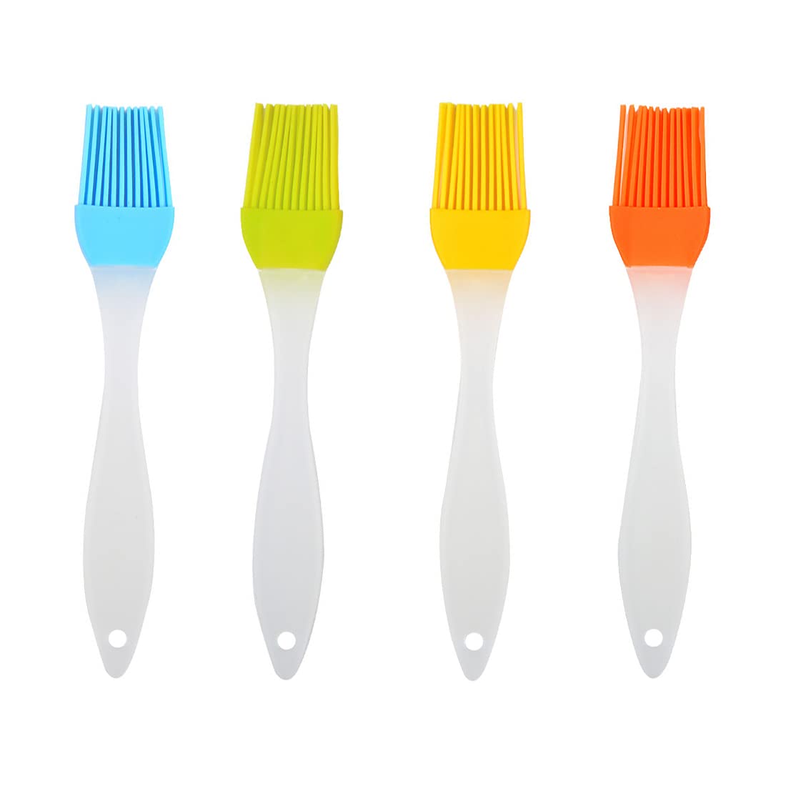4 Piezas Pincel Cocina, BBQ Pincel, Pinceles de Silicona para Repostería, Resistente a Altas Temperaturas Pinceles, Para Barbacoas, Repostería, Revolver Alimentos, Baking Cooking (4 Colores)