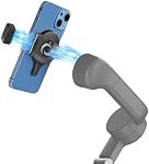 Adaptateur de montage magnétique à libération rapide pour DJI Osmo Mobile 7P/7, Smartphone Gimbal Stabilizer, Compatible avec DJI OM Module multifonctionnel/OM 7 Series Module de suivi