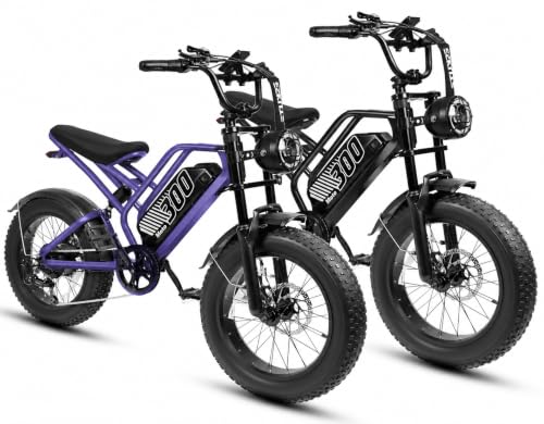 ESKUTE Electric Bike for Adult, 48V 20.8/41.6Ah Battery, 20"×4" Fat Tire with 1500W Motor E-Bike, Off-Road Ebike Up to 30+MPH, 7-Speed Beach Snow Trail Mountain Commuter for Beginner Cyclists V300 image 3