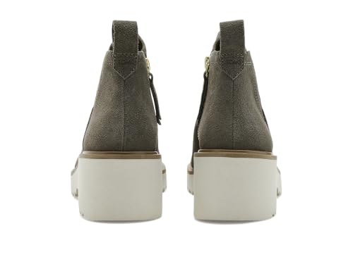 Image of TOMS Women's Maude Wedge Boot, Leather Upper, OrthoLite Insole, Side Zip, Lightweight