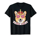T-shirt Queen Platinum Jubilee - Lunettes de soleil Royal Corgi de la Reine T-Shirt
