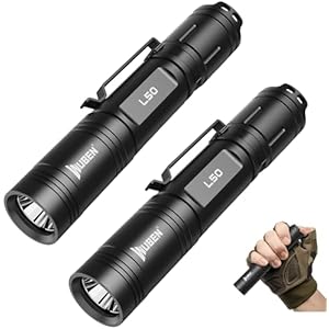 WUBEN L50 Flashlight 1200 High Lumens Tactical Flashlight Pocket Rechargeable Flashlight IP68 with 5 Mode Flash Light, LED Tail Switch Flash Light for Emergencie Camping Home Inspection Repa