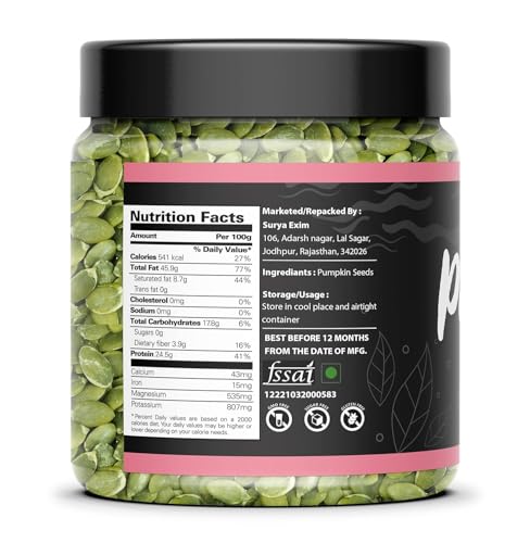 Image of Organic Box 100% Natural & Premium Pumpkin and Flax Seeds - Raw Pumpkin Seeds for Eating 250 gm Each| Immunity Booster and Protein Rich Seeds | Healthy Diet Snacks 500gm - Diwali Gift Pack