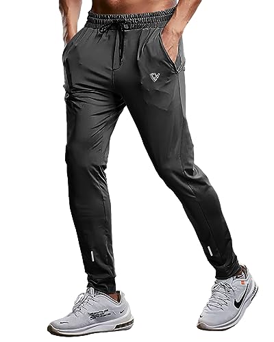 Image of EYEBOGLER Mens Regular Fit Track Pant Black-Grey