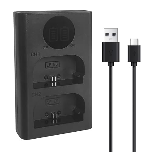 YUEFANSEN LP-E6 LP-E6N LP-E6NH �[�d�� USB�`���[�W���[ �R���p�`�u�� �L���m�� EOS 70D 70D MarkII 6D 6D Mark II 5D Mark II III IV 60D 60Da 7D 5D 5DS 5