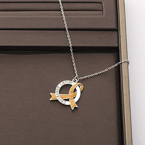 CENWA Childhood Cancer Awareness Ribbon Clip-on Charm/Necklace Childhood Cancer Support Jewelry2