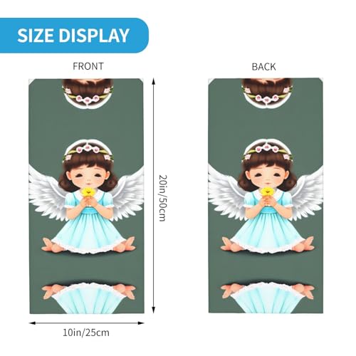 Cute little angel Pattern Multifunctional sports headscarf Headband, face mask, wristband2
