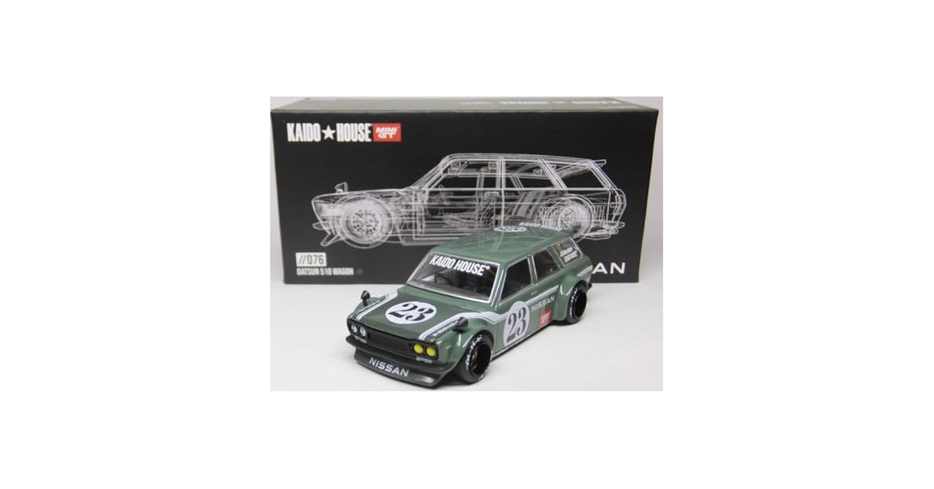 1/64街道はうす ダットサン510ワゴン カーボンファイバーV1  3台セット Amazon | MINI GTダットサン KAIDO 510 ワゴン カーボン