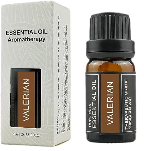 Huile essentielle de valériane, huile essentielle de racine de valériane, Natural Pure Valerian Root Sleep Aid Essential Oil, favorise le sommeil profond (1)