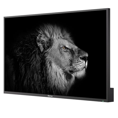 SYLVOX Outdoor TV, 55 inch Mini-LED QLED TVs for Outdoor Use, 3500nits Super High Brightness, 120Hz, IP55 Waterproof, Compatible with Google & Dolby Atmos, HDMI 2.1 & USB 3.0 (Cinema Pro/2025)