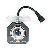 Woods 50123WD Outdoor 24-Hour Mechanical Timer; 1/2Hp; 2 Grounded Outlets; Black