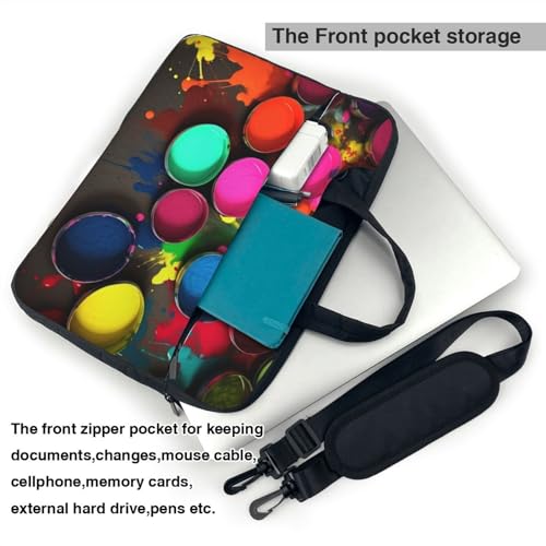Bolso de hombro para laptop KHiry 15.6 pulgadas negro miniatura 3