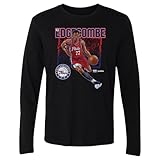 500 LEVEL VJ Edgecombe Philadelphia 76ers Shattered Long Sleeve Shirt (Black, Large)
