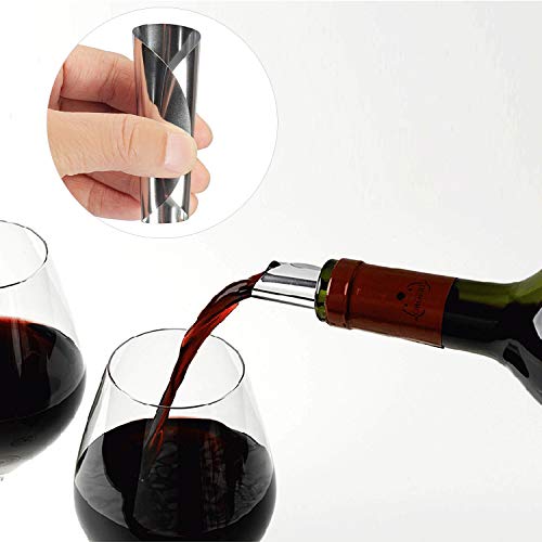 cacao 50 stks Wijnschijfje, Wijndruppel Stopping Pourer, Gieten Hulp & Sommelier Accessoires - Geen Drop Druppelstop en… - Afbeelding 5