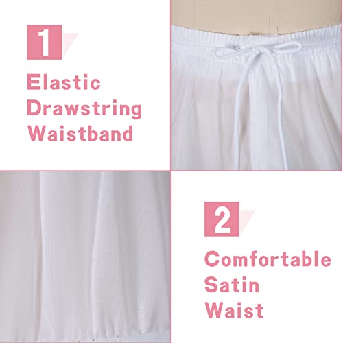 Women Petticoat Crinoline Underskirt Petticoat Skirt Full Floor Length Petticoat Slips for Wedding Dress3