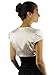 Ivory Short Sleeve Satin Bolero Shrug Jacket Size Small Ivory Small