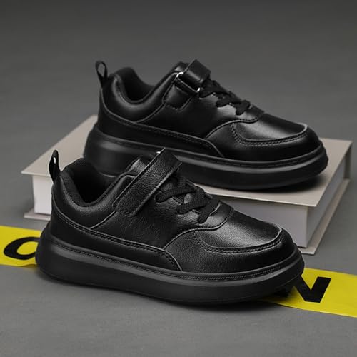 Boys Walking Shoes Anti-Slip Wide Flat Sneakers Kids Soft Rubber Sole Running Hiking Trainers Plain Athletic Shoes3