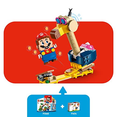 Super Mario Conkdor's Noggin Bopper Expansion Set 71414, giocattolo edificabile da combinare con Mario, Luigi o Peach Starter Course, idea regalo per bambini 6 Plus - Lego - Immagine 3