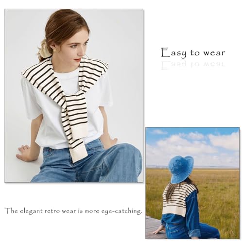 Women's Fashion Knitted Shawl - Khaki Sweater Shawl for Air-Conditioned Rooms2