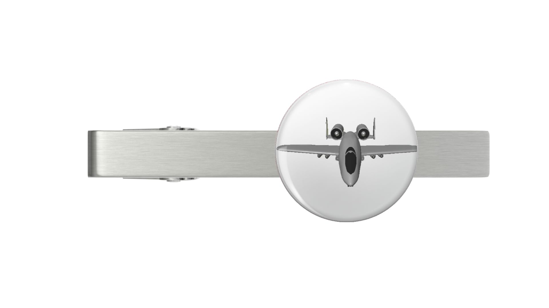 A10 warthog Silver Tie Clip Tie Bar Veteran Gift