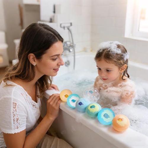Bolas de baño para niños con juguete marino pack de 6 unidades 3