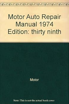 Hardcover Motor Auto Repair Manual 1974 Book