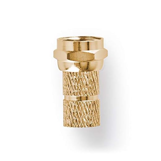 Nedis F-kontakt Twist-on för 5,5 mm koaxialkablar, metall, 2 st