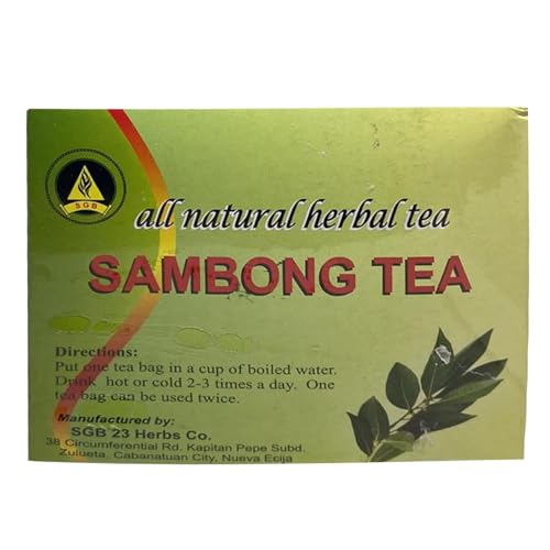 Sambong Herbal Tea - 20 Teabags - Organic Tea Bags - Herbal Tea from Philippines, 20.0 Count