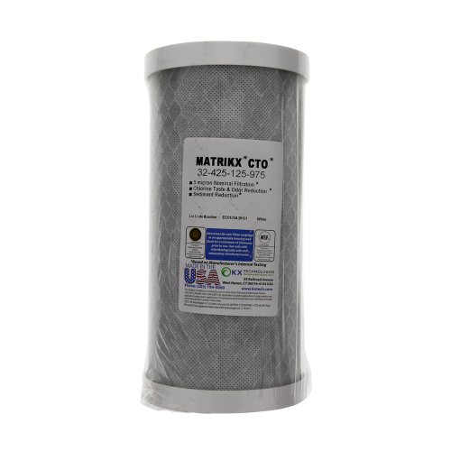 KX Matrikx 32-425-125-975 Big Chlorine Taste and Odor Filter Cartridge, 10-Inch,White