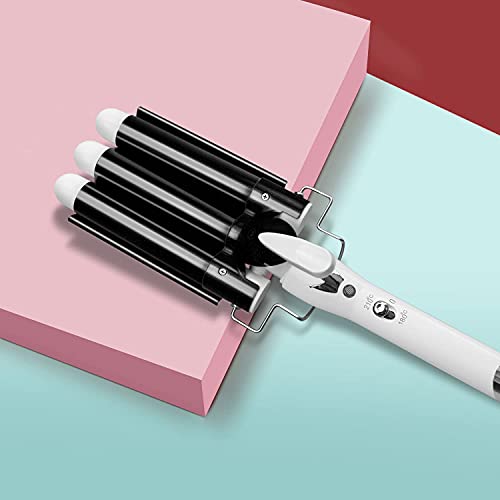 Hair Waver,3 Barrel Curling Iron Wand 25Mm(1 Inch) Waves Hair Crimper For Women With Temperature Adjustable, Dual Voltage,Black #TOP5