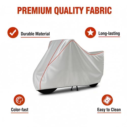 Image of Stylish Water Resistant Scooty Body Cover Compatible with Access 125 & All Models | UV Protection, Dustproof, Heat Resistant, Two Wheeler | New All Weather Protection, Dust & Rain