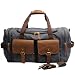 Mens Overnight Duffle Bag Duffel Weekender Bags for Women Canvas Leather Gym Travel Shoulder Tote Weekend Carry On Luggage Large, Grey College Student Gift