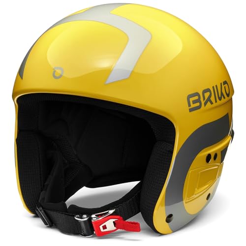 Briko Volcano FIS 6.8 Helmet, Shiny Yellow-Silver, M