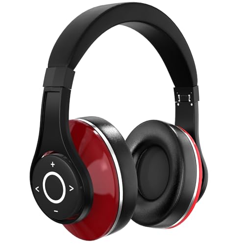 Casque audio sans fil supra-auriculaire Bluetooth 5.3, léger, confortable, ajustable et pliable, son à basses puissantes, autonomie jusqu'à 45 h, charge rapide, clarté d'appel ENC, isolation du bruit