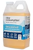 Clear Consumption Natural Unscented / Fragrance Free Foaming Hand Soap Refill, 64 oz (1/2 Gallon) -...