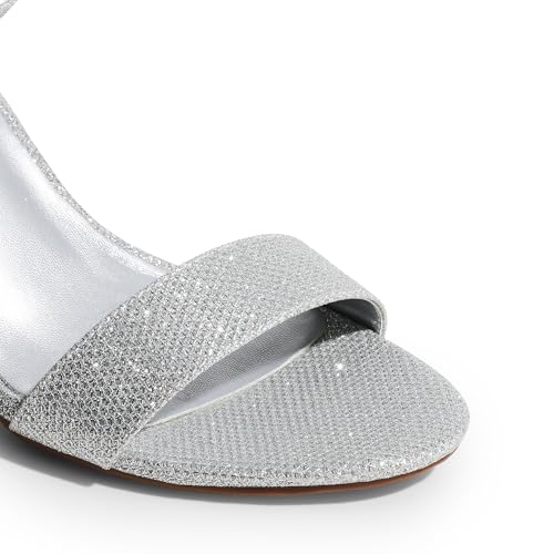 Image of DREAM PAIRS Heels for Women Chunky Block Heel Open Toe Ankle Strap 3.5 Inch Heeled Sandals for Party Date Wedding