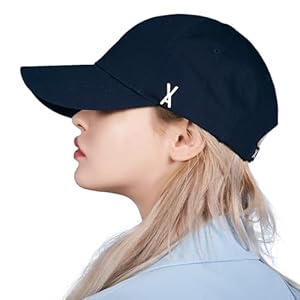 ［VARZAR］ Stud logo over fit ball cap Navy" 