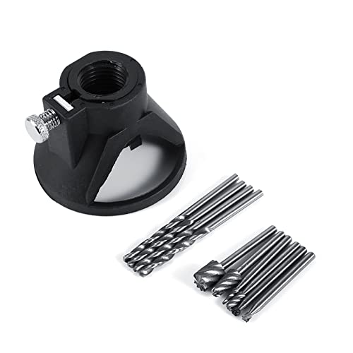 Watris Veiyi 4 Stück Bohrer Oberfräse, 6 Stück Hss Fräser Holz, Metallfräser, 1 Stück Rotation Cutter für Schnitzen, Schlitzen, Reiben