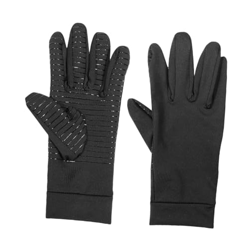 HANABASS Outdoor Training Gloves Non-Slip Fiber Hand Gloves Full Finger Elastic Compression for Men Women Comfort Fit