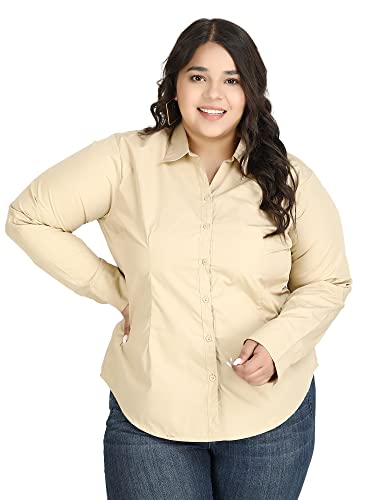 Image of Blue Ronin Full Sleeve Stylish Western Official Formal Shirts for Women Regular Fit Plus Size