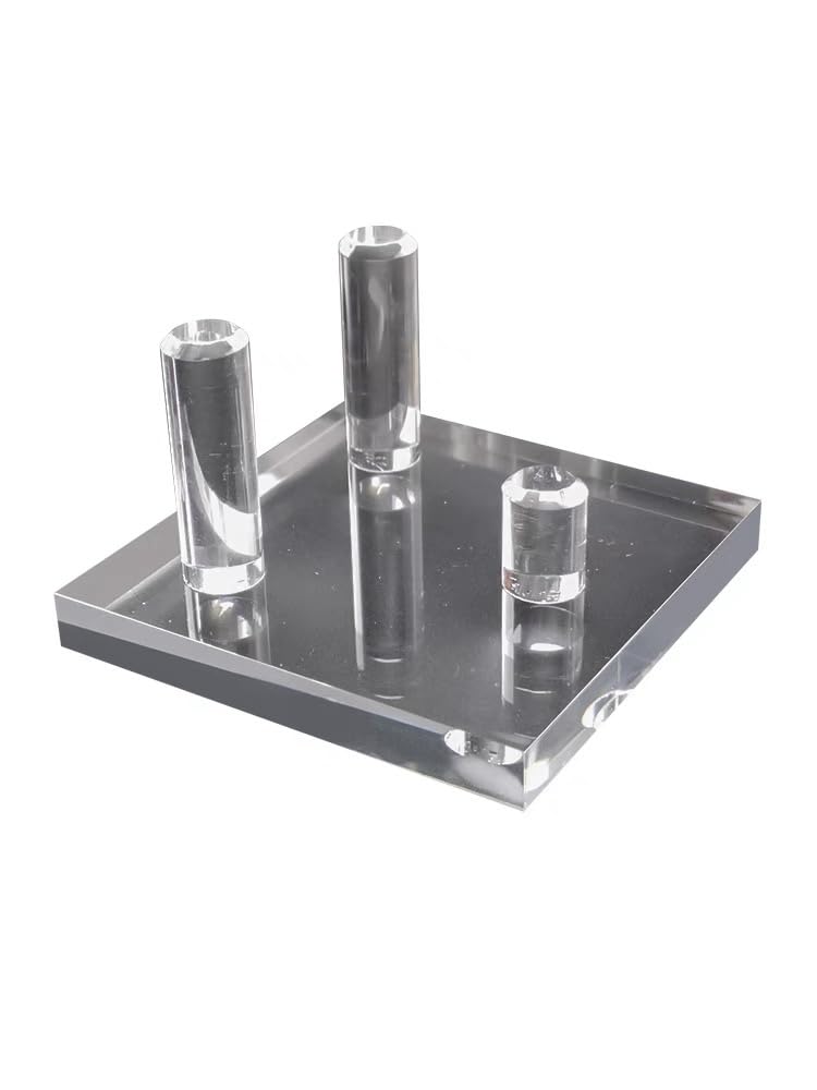 CETEOR Acrylic Stands for Display,Ore Crystal Ball Original Stone Specimen Base Stand Exhibition Hall Layout Storage(6.5*6.5cm)