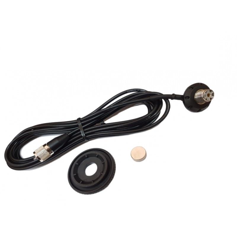 Sirio Antena CB Turbo 2002 con casquillo PL (cable y base magnética opcionales) (CABLE CENTROTETTO SO-239)
