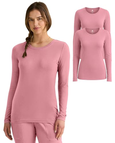 Image of Healing Hands Underscrub Long Sleeve Women Knits Scrub Tops