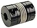 Ruland MBC33-15-14-A 2024 or 7075 Aluminum Hubs Bellows Coupling, Clamp Style, 15 mm x 14 mm Bores, 33.3 mm OD, 42.9 mm Length