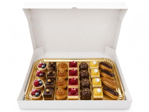 Boîtes traiteur blanche 42x29x6 cm de qualité supérieure pour traiteur d'exception