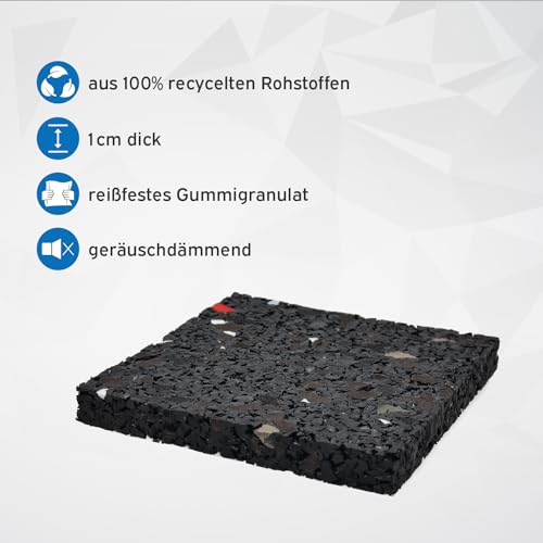Antivibrationsmatte kör4u Schwingungsdämpfer Pads, 8x8x1cm
