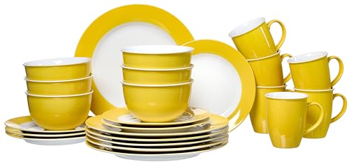 Kombiset Doppio, 24-teilig, Gelb