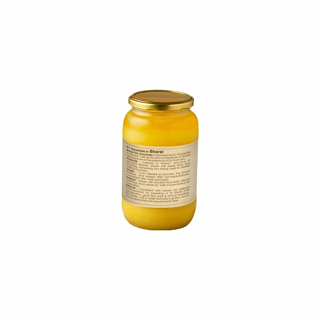 Ghee de Vaca Gir A2 250 ml (8.45 oz) Mantequilla Clarificada Sin OMG Sin Lactosa Apto para Dieta Cetogénica Método Bilona
