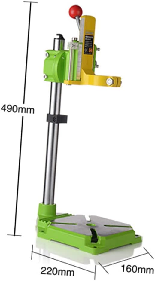 Uonlytech High Precision Drill Press Stand Multi-function Hand Drill Bracket Heavy-duty Cast Base for Accurate Work for Workshop Use
